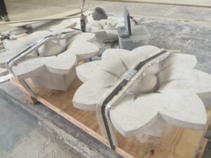 indiana limestone rosettes